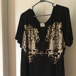 Cheetah Black Shirt